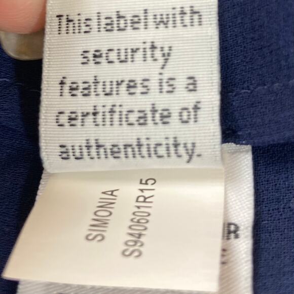 Diane von Furstenberg silk blouse Simonia Womens size 2 navy ruffled chiffon top - Picture 10 of 14